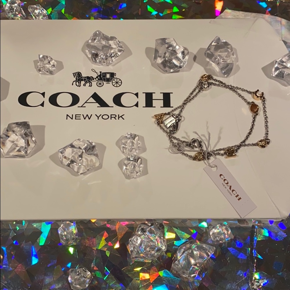 Never Used Coach New York Double Wrap Bracelet